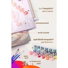 Odea Sayılarla Boyama Tuval Seti Fırça Boya Dahil (Çıtalı) 40X50 cm -Balıkçı Teknesi