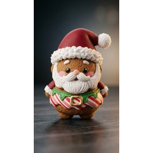 Alpin Zencefilli Kurabiye Konseptli Noel Baba Mini Figür - Yılbaşı Dekoratif Obje ve Süs