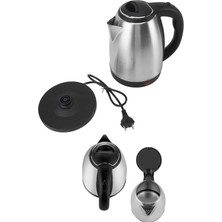 Tr Elektrikli Paslanmaz Çelik Su Isıtcı Çelik Kettle 1.8 Lt. Uzun Ömürlü