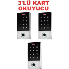 Tr SR-212 Mf-W Parmak Izi Kart Okuyucu 13.56 Mhz IP68 Dokunmatik Şifreli Biyometrik Geçiş Kontro