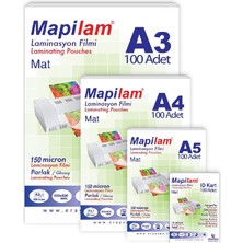 Tr 150 Micron A4 Laminasyon Filmi, Şeffaf, 216 x 303 mm Mat