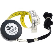 Tr Hoechstmass Balzer 83503C-S Hobby 3 M Kordonlu Mezura 300 cm / 120 Inç, Plastik, Siyah, 5,7
