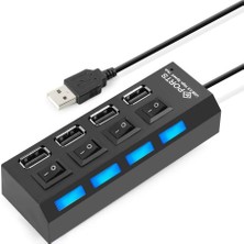 Tr 4 Port USB 2.0 Hub Çoğaltıcı USB Çoklayıcı Swıtch 4863P Anahtarlı
