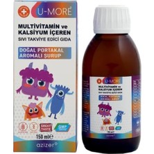 Tr Multivitamin Çocuk Şurubu Kalsiyum, C, B3, E, B5, Çinko, B2, B1, B6, A, D Vitaminleri - 150 ml