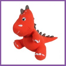 Bezos Dino Peluş Oyuncak Turuncu 40 cm Bzoshb