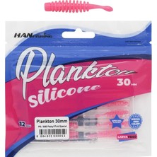 Han Fishing Hanfish Plankton 30MM 3cm Lrf Silikon Yem 12 Adet PS1040 Pearyl Pink Special