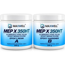 Odea Mep x 350HT Metal Tamir Macunu 500 G, 350°C Isıya Dayanıklı, Alüminyum ve Çelik Dolgulu Çift Komponentli Epoksi, Endüstriyel Metal Dolgu ve Onarım