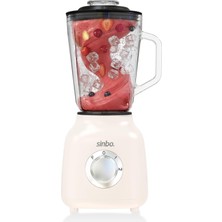 Odea SHB-7516 Turbo Blender - Smoothie Blender - 1.5 Litre Cam Hazne-Krem