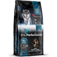 Odea Pro Performance Ultra Premium Somonlu ve Yaban Mersinli Orta ve Büyük Irk Yetişkin Köpek Maması 12 kg