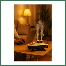 Bezos Jellyfish Gemi Tasarimli Aroma Difuzor (Led Efektli) Bss