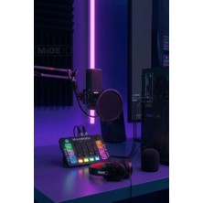 Gy Atelier Arcade Pack-3 Medley Ses Kartı ve MX-2020 Mikrofon Gaming Canlı Yayın Stüdyo Seti