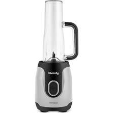 Gy Atelier Blendy Personal Kişisel Kulplu Smoothie Blender Çift Hazneli Silver