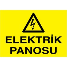 Gy Atelier Elektrik Panosu Uyarı Tabelası - 70X100 Foreks - PAN14