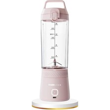 Gy Atelier Blender Kişisel Taşınabilir Kablosuz Mikser ve Smoothie Makinesi, Güçlü, Şarj Edilebilir, 350 ml (Pembe)