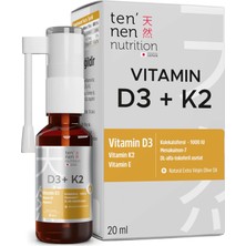 Gy Atelier Vitamin D3 K2 1000 Iu, Vitamin E, Zeytinyağı Sayesinde Yüksek Emilim, 20 ml