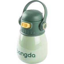 Gy Atelier Bangda Yeşil Çift Katmanlı Tutacaklı Paslanmaz Çelik Çocuk Termosu 400ML