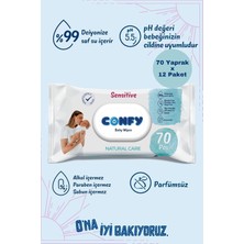 Gy Atelier Premium Sensitive Islak Mendil,%99 Saf Su Içeriği, Kokusuz ve Hipoalerjenik, Hassas Ciltler Için, 840 Yaprak (12 Paket), Plastik Korumalı Kapak