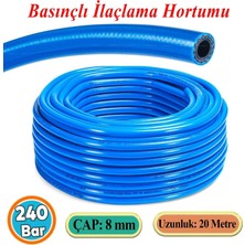 Basınçlı Ilaçlama Hortumu Ağaç Bitki Yaprak Sebze Meyve Tarım Ziraat Hortum 240 Bar 8 mm 20 Metre