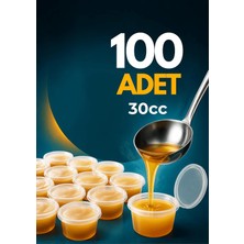 Odea Tr 100 Adet 30 ml Sızdırmaz Mini Saklama Kabı Sosluk Buzluk Kabı MIT1362