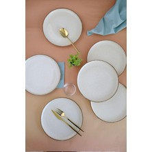 Odea Tr Kütahya Porselen Moderna Servis Tabağı Tarçın 24CM 6 Lı