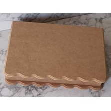 Odea Tr Hobi Adn 90204 Kutu Ahşap Ham Mdf Dalgalı Kenar 4 Bölme Kutuda Sevk El Yapım