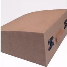 Odea Tr Hobi 90032 Dekoratif Model Bombeli Bölmeli Makyaj Kutu Ahşap Ham Mdf El Yapımı