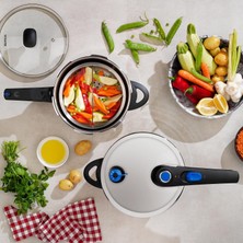 Odea Tr Schafer Gusto Chef 2 Li Düdüklü Tencere Seti 4+7 L 4 Parça-Inox