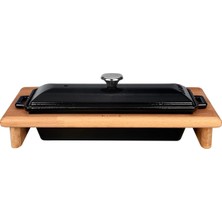 Odea Tr Döküm Ekmek Kabı ve Ahşap Standı, 11X29CM