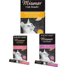 Tr Kedi Ödülü, Cream Malt Mayası, Somonlu, Multi Vitamin, 6X15 gr