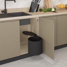 Odea Tr Starax S-2253 Dolap Içi Otomatik Kapaklı Çöp Kovası 10 L Antrasit