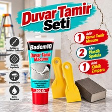 Odea Tr Duvar Tamir Seti 200 gr Çatlak ve Delik Dolgu Macunu + 2 Adet Plastik Spatula + 1 Adet Kübik Zımpara