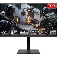Tr X27F330UDP 27 0.2ms Dual Mode (4k 165HZ - Fhd 330HZ) Nano IPS HDR600 Pivot Gaming Monitör