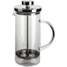 Odea Tr French Press Silver Gümüş Renk 600ML Cam Tekli Çay Kahve Demleme Sofra Mutfak Ürünü