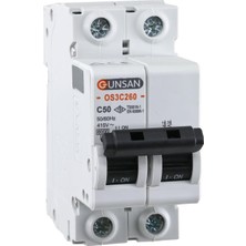 Odea Tr Günsan Otomatik Sigorta 2 Kutup 6ka C Tipi 50A