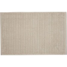 Odea Tr Ince Çizgili Pamuklu Banyo Paspası, 40 * 60 CM,%100 Pamuk Kum Rengi 40 x 60