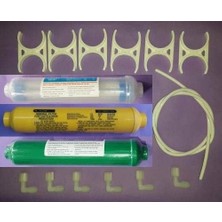Tr Su Arıtma Cihazı Filtresi Alkali ve Mineral ve Detox Filtresi 6-7 - 8 Aşama Tam Set Bağlantı