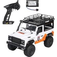 Odea Tr MN99 V2 1/12 Land Rover Defender D90 4WD Rc Model Crawler Offroad Uzaktan Kumandalı Araba Truck Rtr Beyaz+Dahili Işık Seti