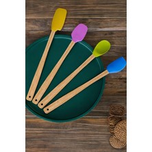 Odea Tr 4'lü Isıya Dayanıklı Silikon Spatula Seti, Renkli Mutfak Kaşığı Yz.balsarenkliminispatula