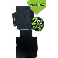 Velur Pro Velurpro Volvo XC70 2007 Sonrası Araca Özel Velur Halı Paspas Siyah