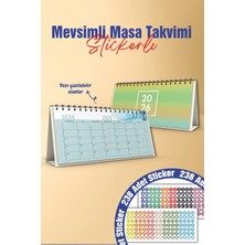 Tr 2026 Mevsimli Dekoratif Spiralli | 10X20CM | Masa Takvimi