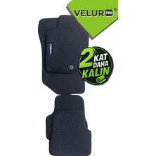 Velur Pro Velurpro Opel Corsa E 2014-2019 Araca Özel Velur Halı Paspas Siyah