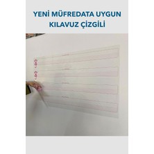 Tr Kılavuz Çizgili Yazı Tahtası Statik Akıllı Kağıt Tahta 100×42 cm Yeni Müfredata Uygun �