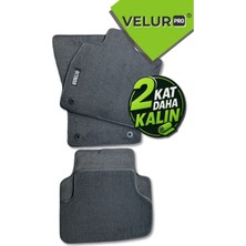 Velur Pro Velurpro Skoda Octavia 2008-2012 Araca Özel Velur Halı Paspas Siyah