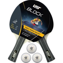 Odea Tr Block-Rb Masa Tenisi 2 Raket + 3 Top Set