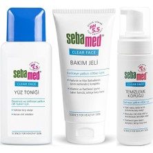 Odea Tr Clear Face Yüz Toniği, Bakım Jeli, Temizleme Köpüğü Seti, 350ML