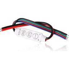 Tr Alkatronik Dc 12-24V 3 Tuşlu Rgb Şerit LED Dimmer Hafızalı Renk Hız Kontrol
