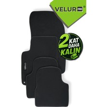 Velur Pro Velurpro Citroen C3 2002-2009 Araca Özel Velur Halı Paspas Siyah