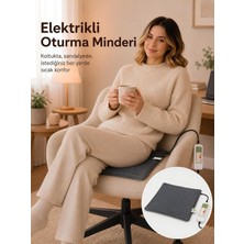 Odea Tr Omak Elektrikli Minder Isıtıcı Dijital Kumandalı Ofis Büro Bahçe Ev Koltuk Sandalye El Ayak Isıtma Minderi 5 Kademeli 220V 30X45 cm