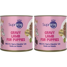 Odea Tr Mini Irk Yavru Köpekler Için Soslu ve Kuzulu Konserve Mama 200 gr (2 Paketi)