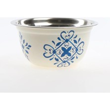 Odea Tr Çelik Karıştırma Kasesi 11X22 cm Mavi Çini Desenli